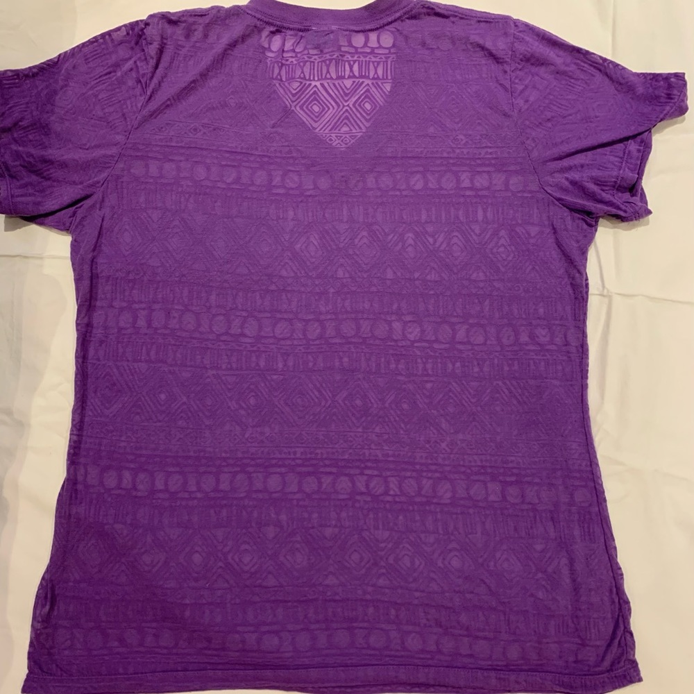 BLUECRUSH, purple, v-neck tee shirt short sleeve, large (X), lightweight